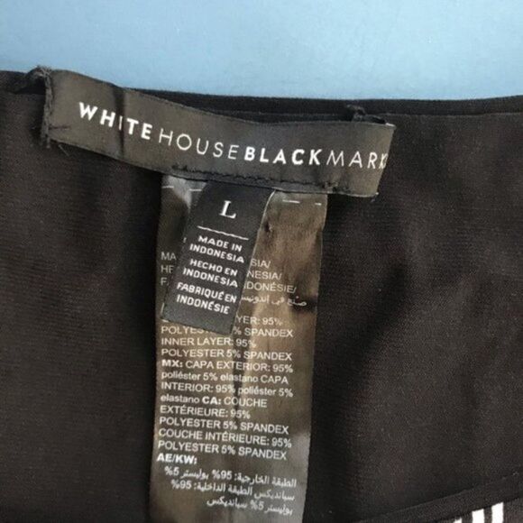 White House Black Market Reversible Blouse sz L - Picture 3 of 7